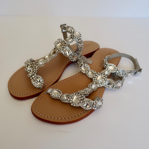 Trina Turk Silver Jewel Sandals - Picture 8 of 9